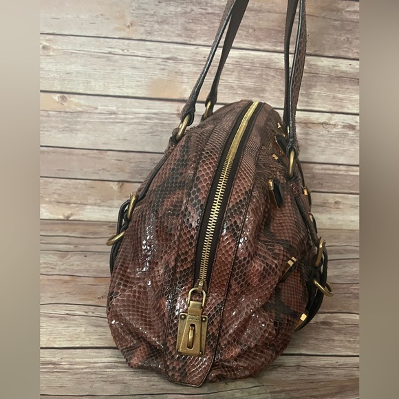 PRADA Pitone Python Snake Jeweled Shoulder Bag - Picture 2 of 13